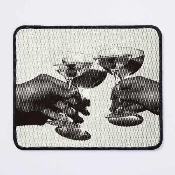 Item preview, Poster Black White Martini Glasses Vintage News Print designed and sold by Nicole-gibson.