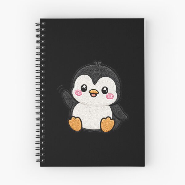 Item preview, Cute Waving Penguin Embroidery Patch Kawaii Design designed and sold by ColorSplash123.