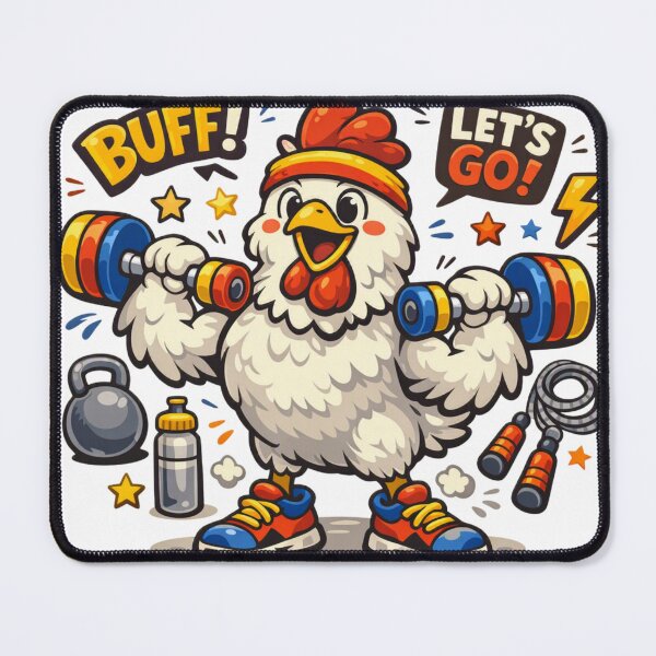 Item preview, Buff Chicken Workout Club designed and sold by Chill Chicken Studio.