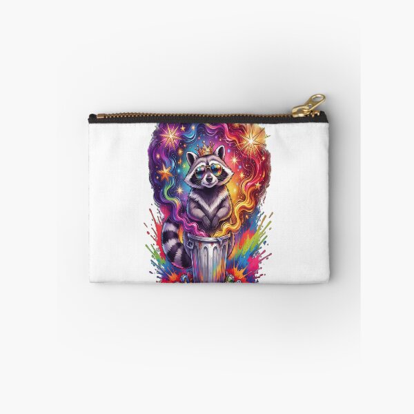 Item preview, Rainbow Raccoon King Dumpster Royalty Funny Cosmic Animal Vintage T-Shirt designed and sold by RBToper.