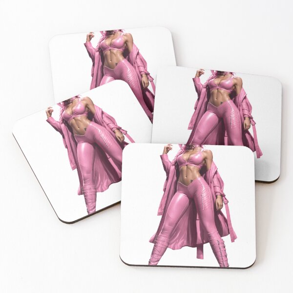 Item preview, Fantasy Warrior Pose in Pink Silk Cape and Armor Isolated on Transparent Background designed and sold by Creative88Art.