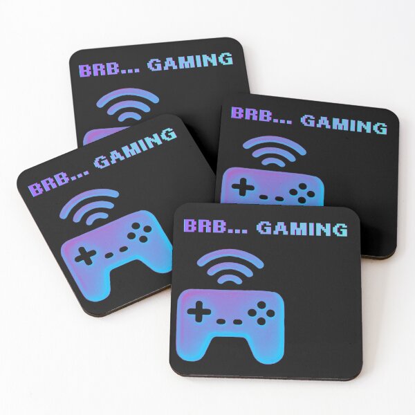 Item preview, BRB... Gaming | Neon Retro Gamer Controller | Pixel Art Gaming Design designed and sold by VariusDesigns.