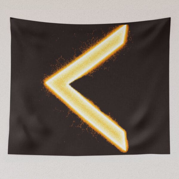 Item preview, Kenaz Rune Meaning – Knowledge, Inner Fire & Creative Inspiration Symbol designed and sold by TheSymbolicBlend.