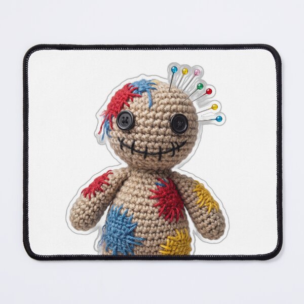 Item preview, Smiling Voodoo Doll Crochet Amigurumi Dark Humor designed and sold by ryanguas.