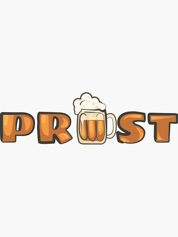 "Prost! Cheers in German Oktoberfest 2022" Sticker for Sale by maxarus