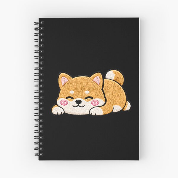 Item preview, Cute Lazy Shiba Inu Embroidery Patch Kawaii Design designed and sold by ColorSplash123.
