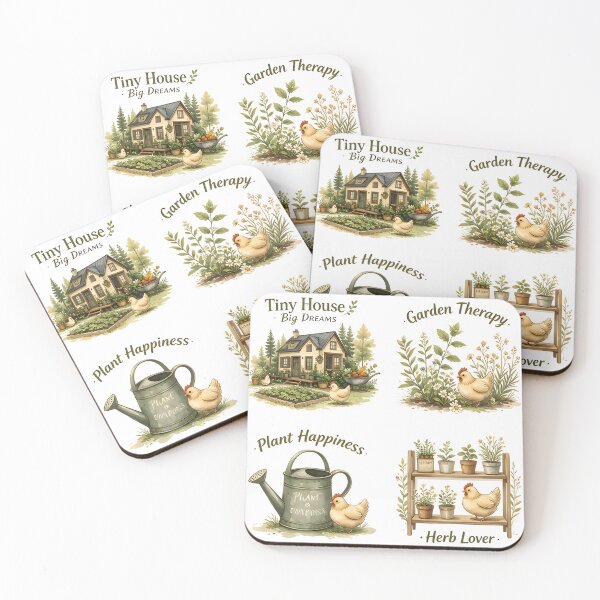Item preview, Cozy Tiny Cottage Botanical Watercolor designed and sold by Spirit of Siam.