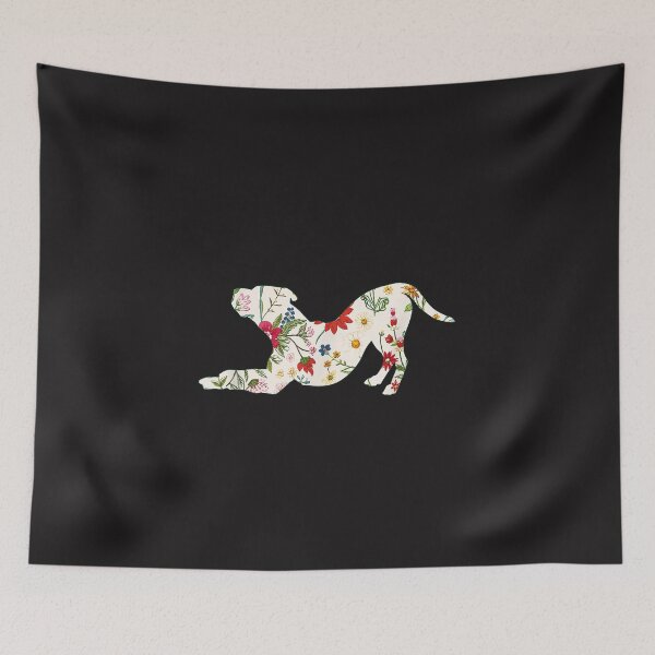 Item preview, Floral Dog Silhouette Wildflower Dog Lover Cute Botanical Puppy Flower Pet Gift designed and sold by kiralynstration.