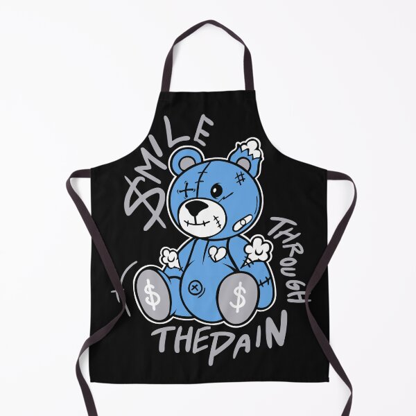 Item preview, Smile Through the Pain Blue Teddy Bear Streetwear Graphic Shirt designed and sold by Cleckchave.