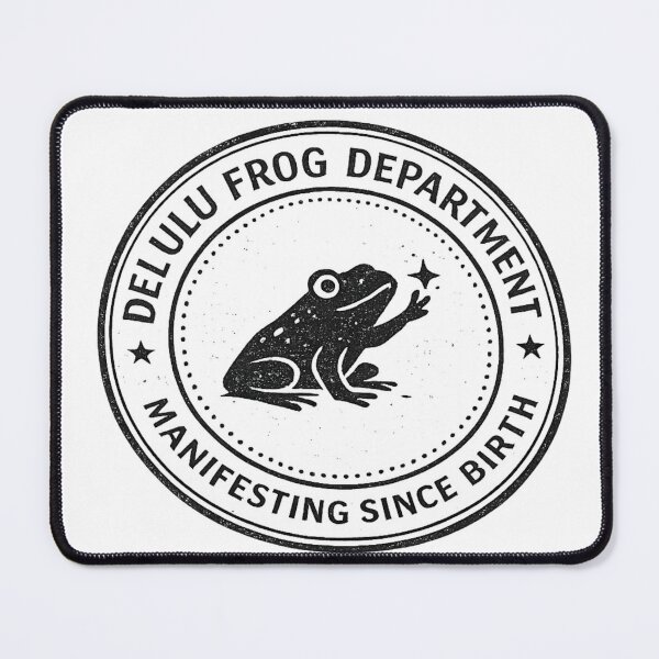 Item preview, Delulu Frog Department Manifesting Since Birth Funny Parody Seal Shirt Frog Lover Gift Sarcastic Tee designed and sold by Moss & Mellow.