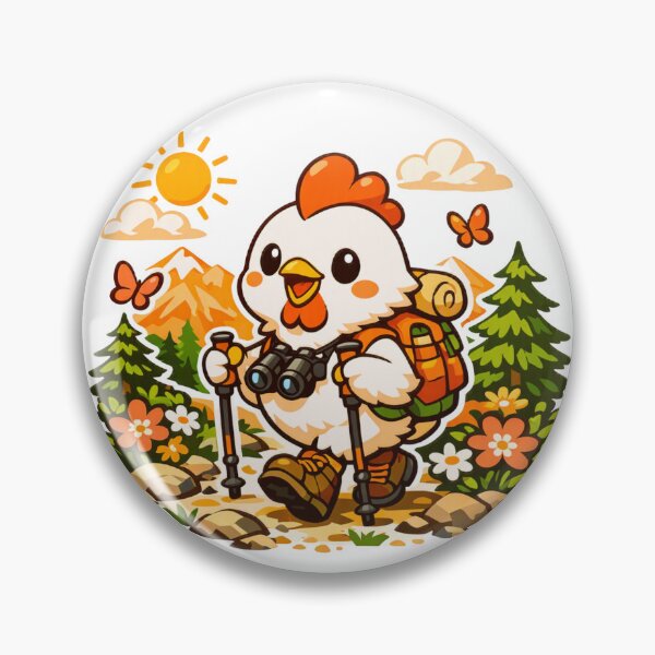 Item preview, Adventure Hiking Chicken designed and sold by Chill Chicken Studio.