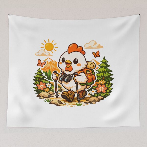 Item preview, Adventure Hiking Chicken designed and sold by Chill Chicken Studio.