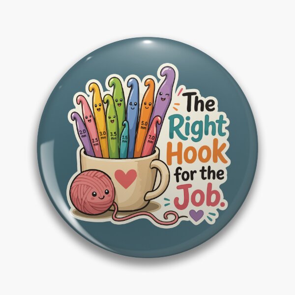 Item preview, The Right Hook for the Job Funny Crochet designed and sold by SimplePoDesign.