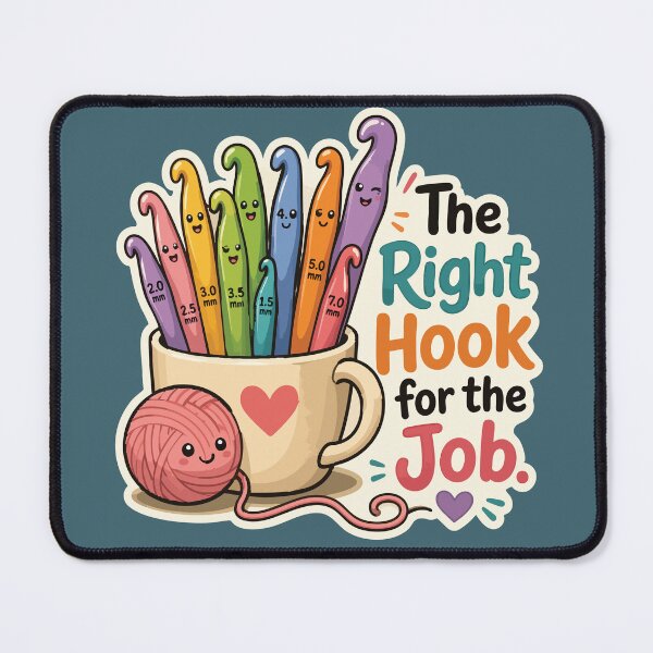 Item preview, The Right Hook for the Job Funny Crochet designed and sold by SimplePoDesign.