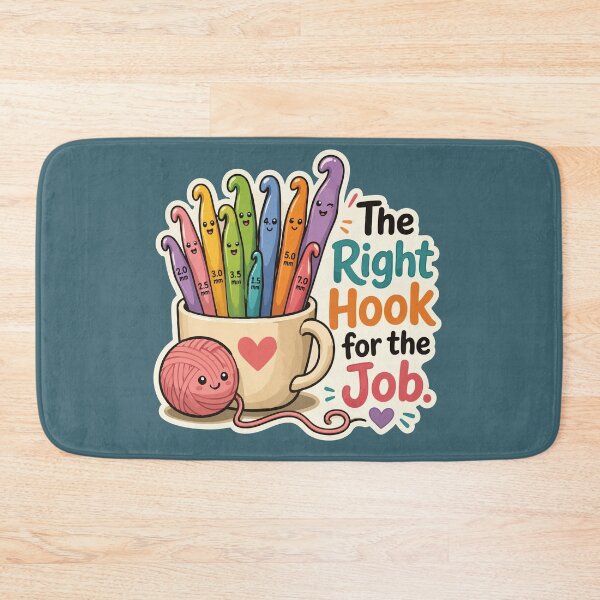Item preview, The Right Hook for the Job Funny Crochet designed and sold by SimplePoDesign.