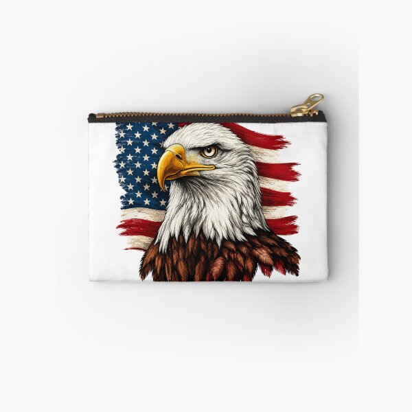 Item preview, American Bald Eagle with USA Flag | Patriotic Freedom Bird Graphic designed and sold by The D Edition.