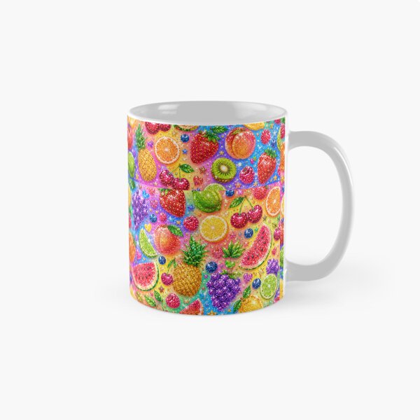 Item preview, Glittery Mixed Fruits Seamless Pattern Fruit Print designed and sold by Aramdesing.