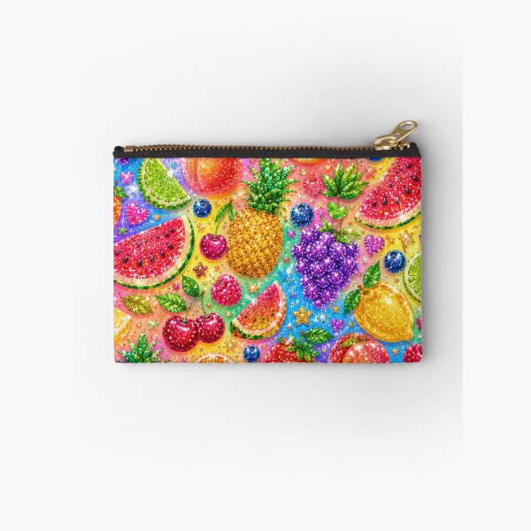 Item preview, Glittery Mixed Fruits Seamless Pattern Fruit Print designed and sold by Aramdesing.