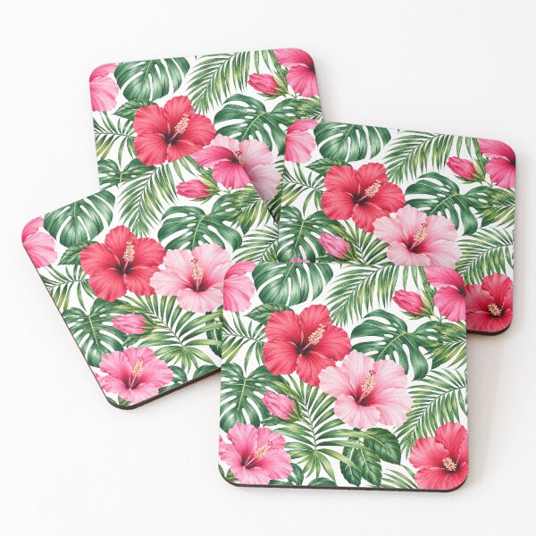 Item preview, Tropical Hibiscus Garden Pattern designed and sold by Owcomm.