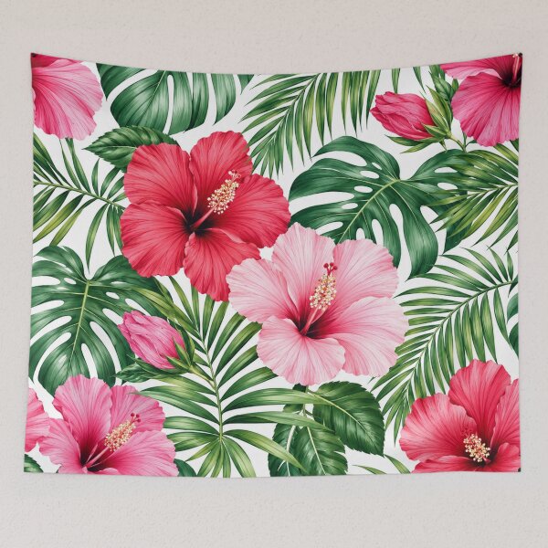 Item preview, Tropical Hibiscus Garden Pattern designed and sold by Owcomm.