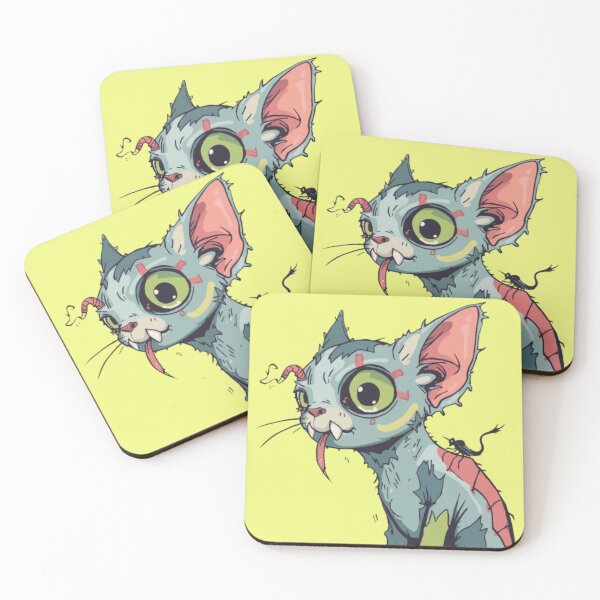 Item preview, Gremlin Cat Cute Creepy Mischievous Kitten Art designed and sold by fattahovich.
