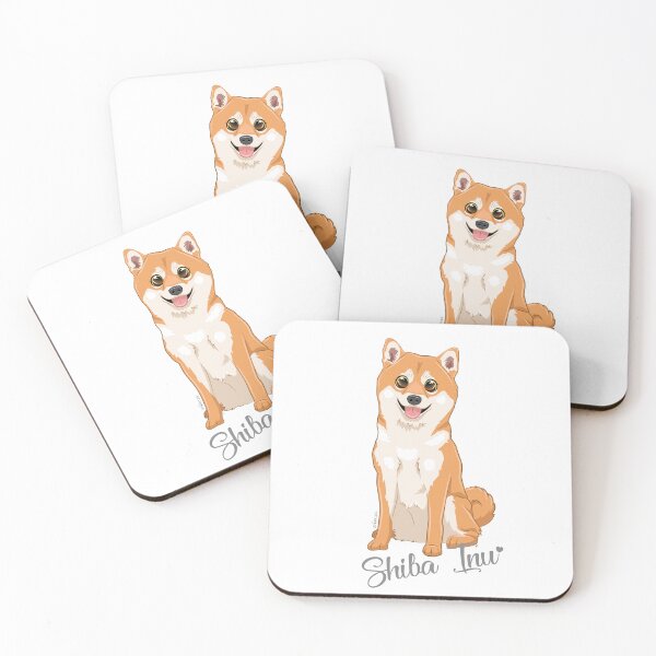 Aperçu de l'œuvre Cute Shiba Inu Cartoon Dog ∣ Kawaii Shiba Inu Puppy Gift ∣ Dog Lovers créée et vendue par SPARKLES-design.