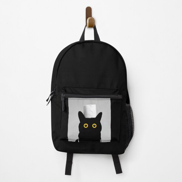 Item preview, Black Cat with Toilet Paper- designed and sold by PurrfectHome.