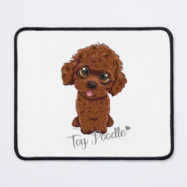 Item preview, Cute Toy Poodle Cartoon Dog ∣ Kawaii Toy Poodle Puppy Gift ∣ Dog Lovers designed and sold by SPARKLES-design.