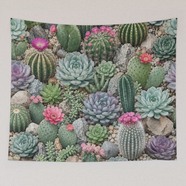 Item preview, Vibrant Succulent and Cactus Garden designed and sold by Owcomm.