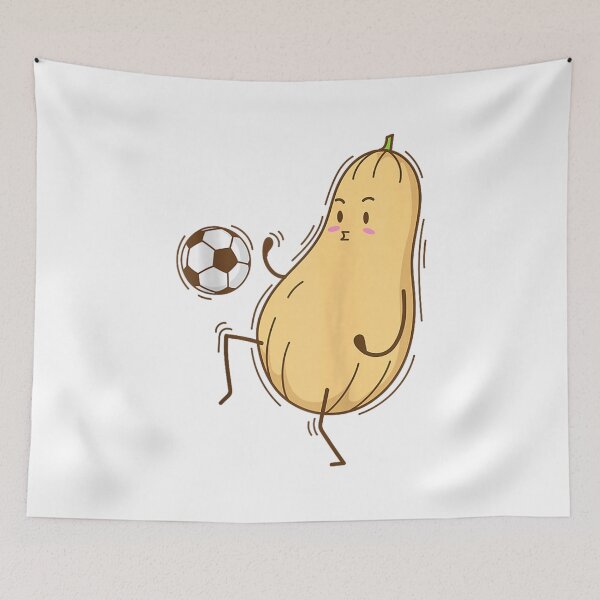 Item preview, Cute Butternut Squash Playing Soccer Funny Vegetable Soccer Player Kids Fall Sports Gift designed and sold by kiralynstration.