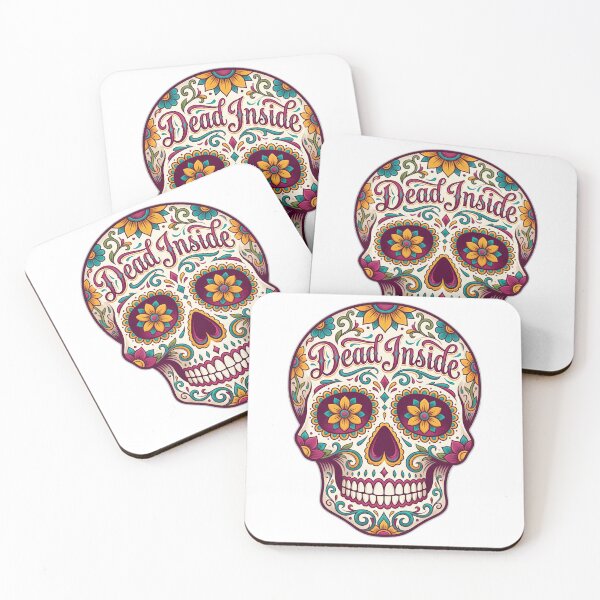 Item preview, Dead Inside Sugar Skull Dark Humor Illustration designed and sold by ryanguas.