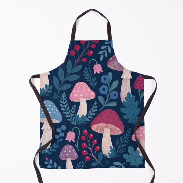 Item preview, Midnight Forest Mushroom Botanical Pattern designed and sold by Owcomm.