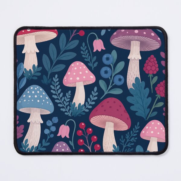 Item preview, Midnight Forest Mushroom Botanical Pattern designed and sold by Owcomm.