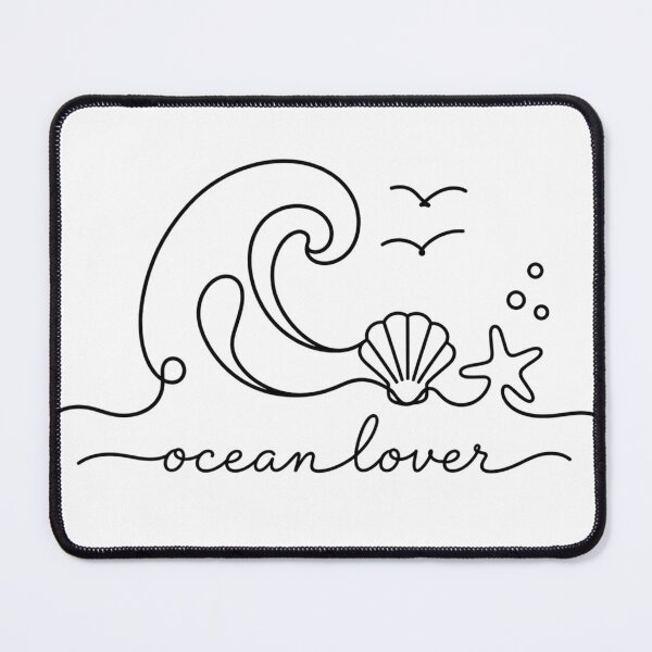 Item preview, Ocean Lover | Minimalist Wave Line Drawing designed and sold by Little Moments Co..