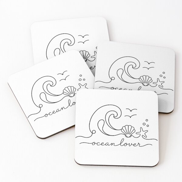 Item preview, Ocean Lover | Minimalist Wave Line Drawing designed and sold by Little Moments Co..