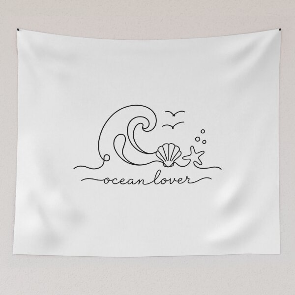 Item preview, Ocean Lover | Minimalist Wave Line Drawing designed and sold by Little Moments Co..