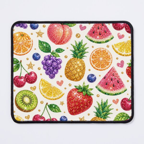 Item preview, Glittery Rainbow Mixed Fruits Seamless Pattern designed and sold by Aramdesing.
