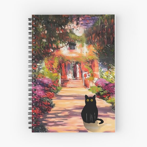 Item preview,  Cat in Monet garden designed and sold by PurrfectHome.