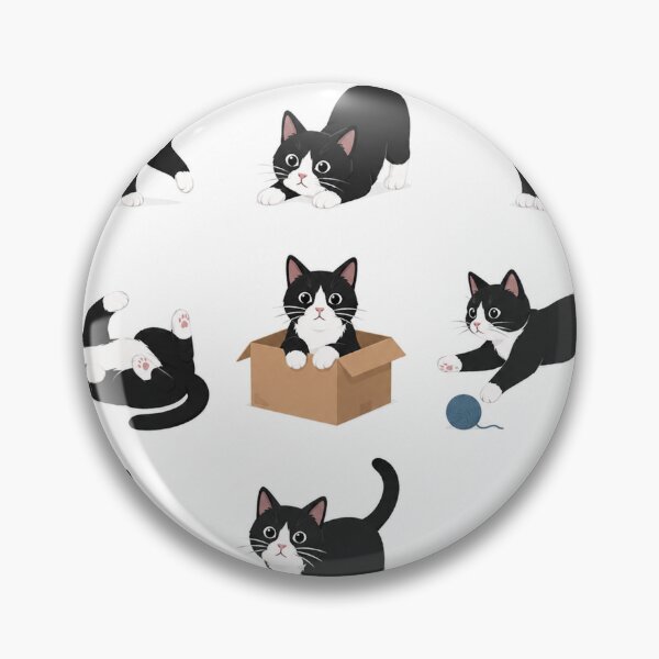 Item preview, Tuxedo Cat Cute Poses Collection designed and sold by Owcomm.