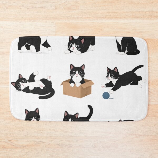 Item preview, Tuxedo Cat Cute Poses Collection designed and sold by Owcomm.