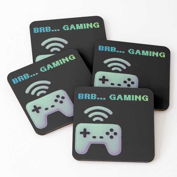 Item preview, BRB... Gaming | Pastel Pixel Gamer Controller | Retro Video Game Design designed and sold by VariusDesigns.