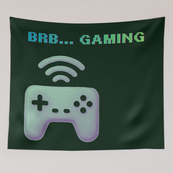Item preview, BRB... Gaming | Pastel Pixel Gamer Controller | Retro Video Game Design designed and sold by VariusDesigns.
