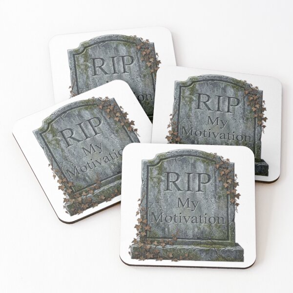 Item preview, RIP My Motivation Funny Tombstone Dark Humor designed and sold by ryanguas.