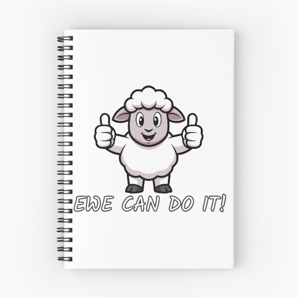 Item preview, Ewe Can Do It Funny Sheep Pun Motivational Gift designed and sold by Chrono Design Workx.