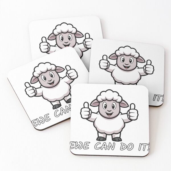 Item preview, Ewe Can Do It Funny Sheep Pun Motivational Gift designed and sold by Chrono Design Workx.