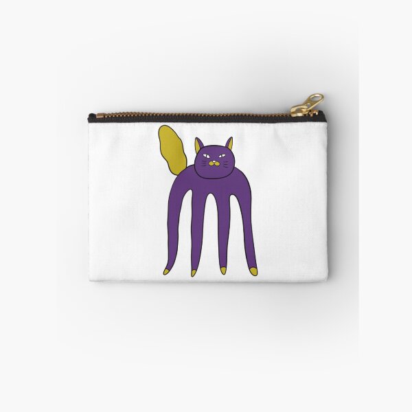 Item preview, Quirky Cat Ziggy Funny Long Legs Purple Monster Kitten designed and sold by CoastalCraftArt.