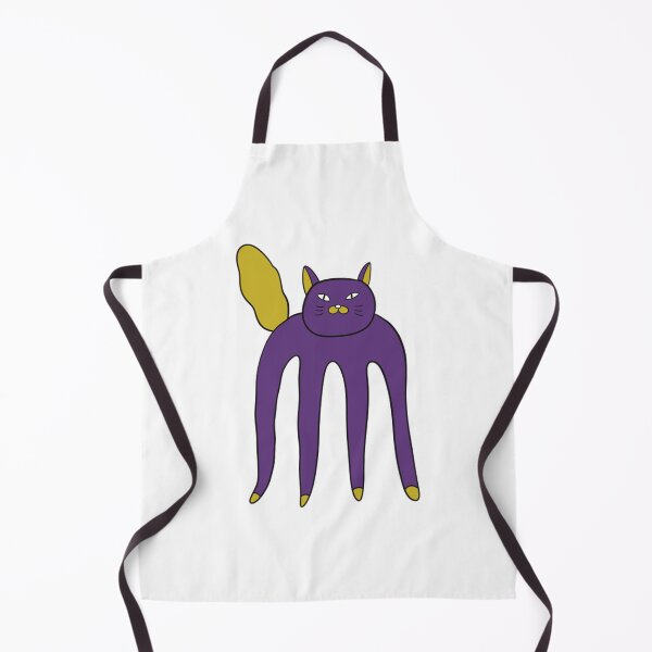 Item preview, Quirky Cat Ziggy Funny Long Legs Purple Monster Kitten designed and sold by CoastalCraftArt.