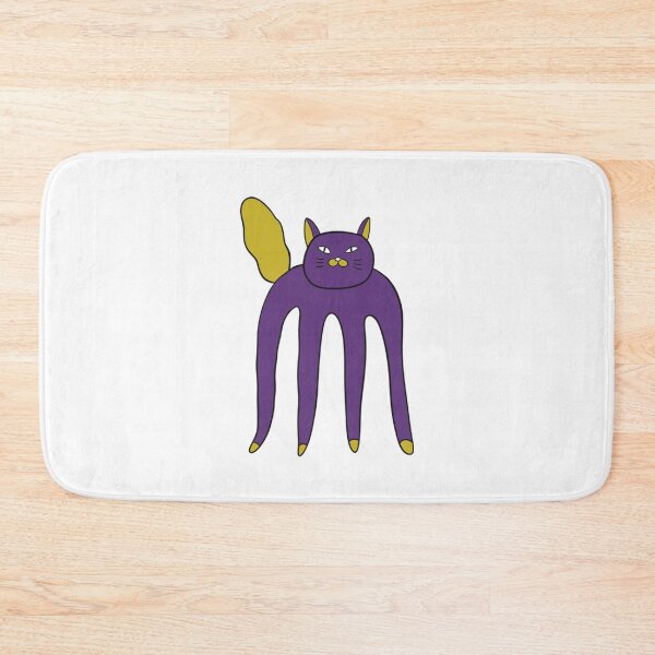 Item preview, Quirky Cat Ziggy Funny Long Legs Purple Monster Kitten designed and sold by CoastalCraftArt.