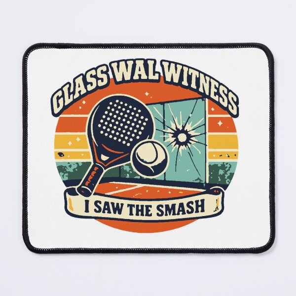 Item preview, Glass Wall Witness Padel Smash designed and sold by Concrete Coffee Studio.