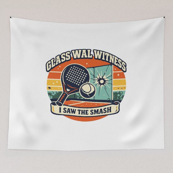 Item preview, Glass Wall Witness Padel Smash designed and sold by Concrete Coffee Studio.